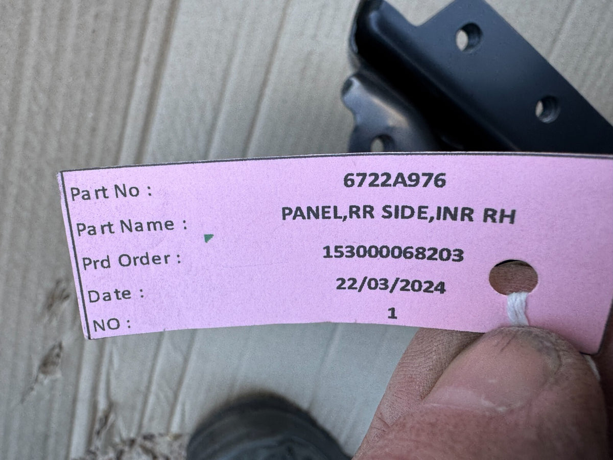 Mitsubishi L200 PANEL,RR SIDE,INR RH 6722A976