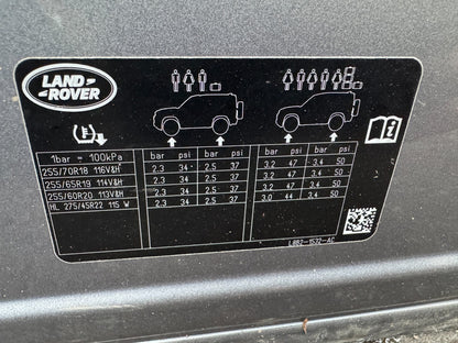 2020 -2025 Land Rover Defender 前右側車門 L8B2-20220AB L8B220220 L663