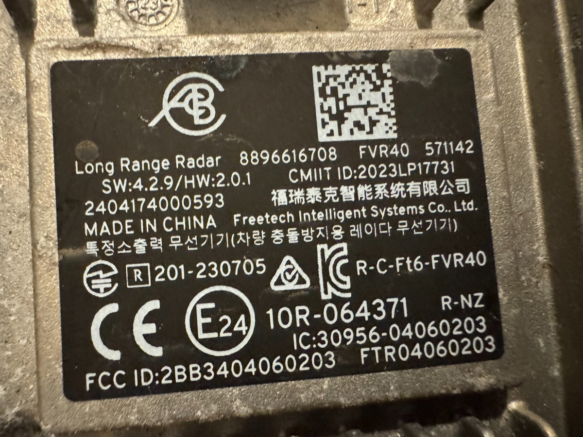 Modul Radar Jarak Jauh ADAS Belakang Lotus Eletre 2023+ FVR40 8896616708 OEM
