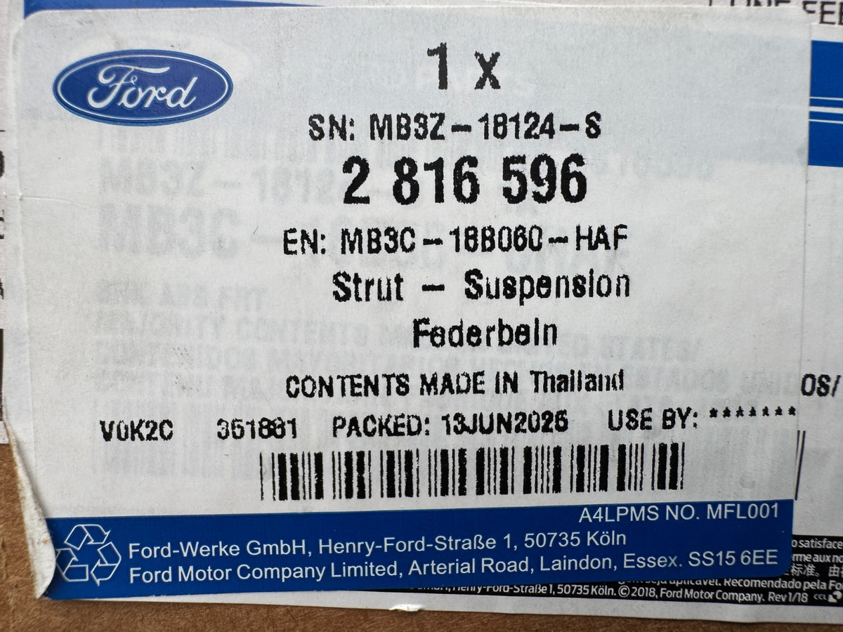 Ford Ranger Raptor (T6/PX3) Giảm xóc Fox trước phải MB3C-18B060-HAE