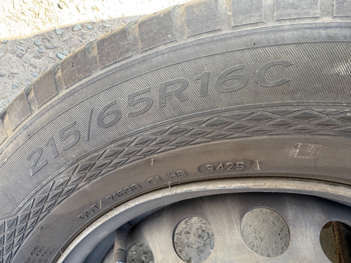 ⭐VW TRANSPORTER T5 T6 SPARE WHEEL 16INCH 215/65/R16C HANKOOK TYRE 6MM FREE POST⭐