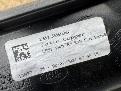 2024 L551 Range Rover Evoque Right Exh Fin Bezel R8D2-75018