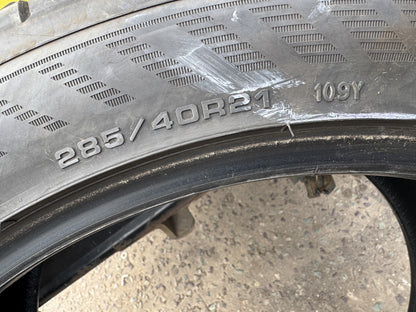 GOODYEAR EAGLE F1 ASYMMETRIC 6 285 40 21 109Y XL 6.5mm PART WORN TYRE