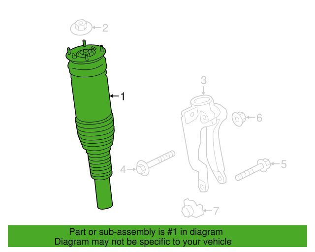 NEW GENUINE 2021-2023 Land Rover Discovery Suspension Strut LR142070