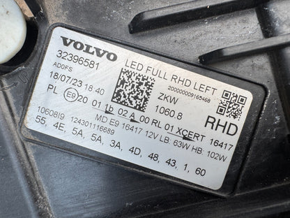 2023 Genuine Volvo XC60 FULL LED LEFT headlight 32396581