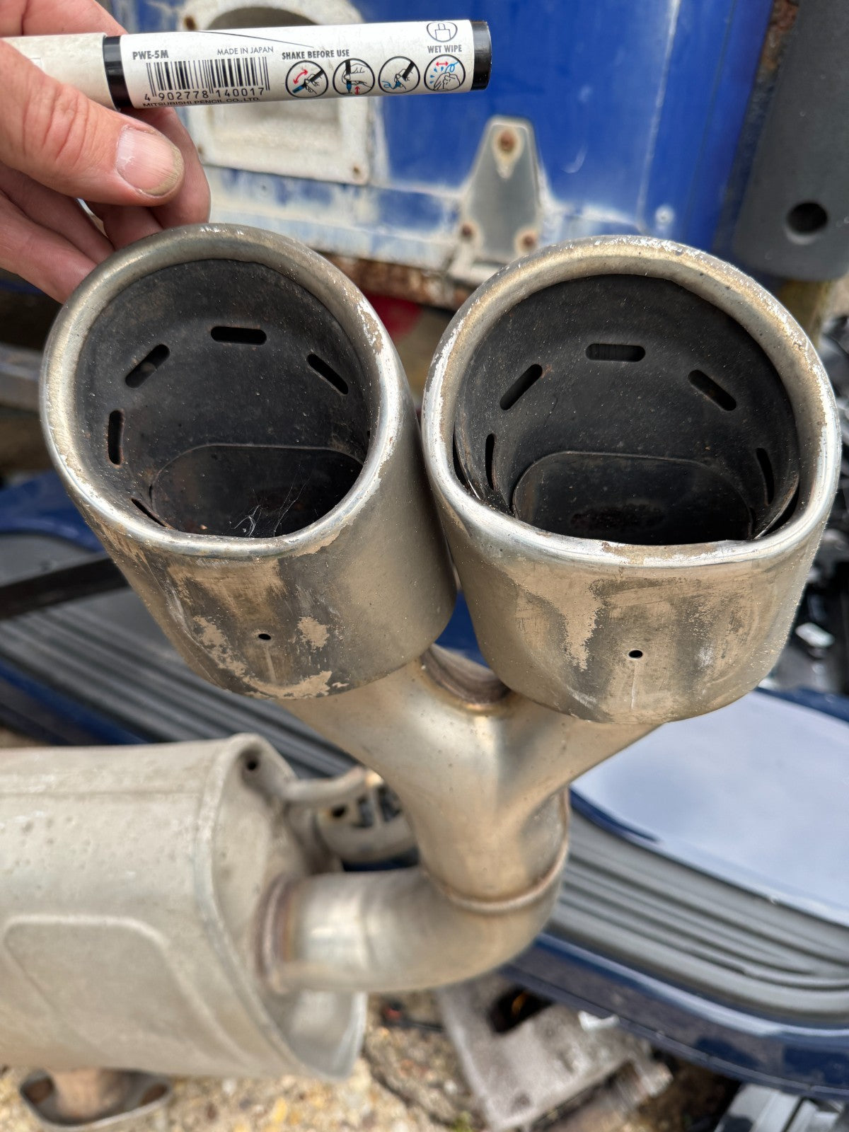 Kia Sportage NQ5 nxm50 xg50 exhaust silencer back box (slight dent on end piece)