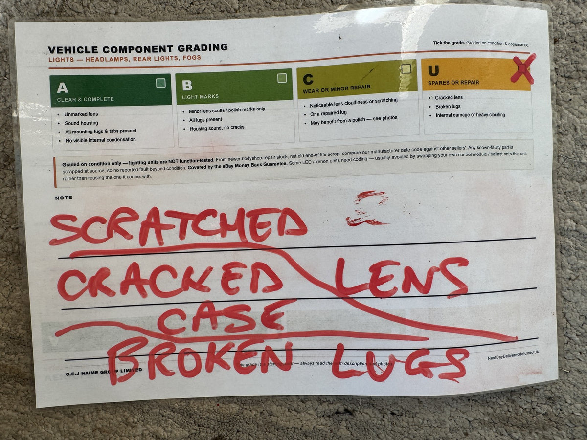 RANGE ROVER EVOQUE L551 RIGHT LED HEADLIGHT SPARES REPAIR 28LR170974