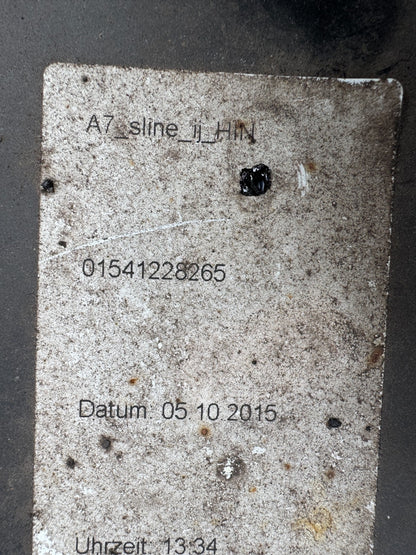 AUDI A7 S-LINE FACELIFT REAR BUMPER DIFFUSER 2014-2018 GENUINE 4G8807521AC