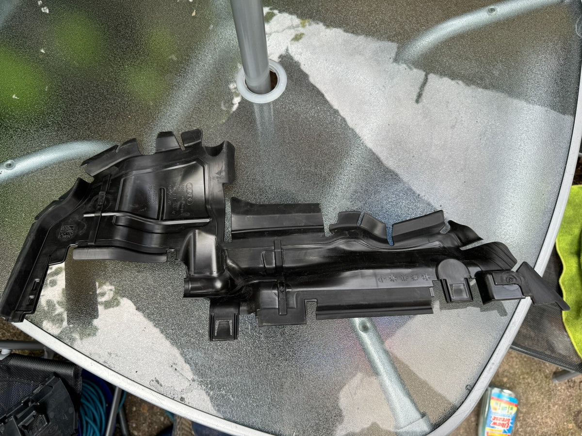 BARU AUDI A5 8W6 DEFLEKTOR PENGALIR UDARA SEBELAH KIRI RADIATOR DEPAN 8W6121283AR TULEN