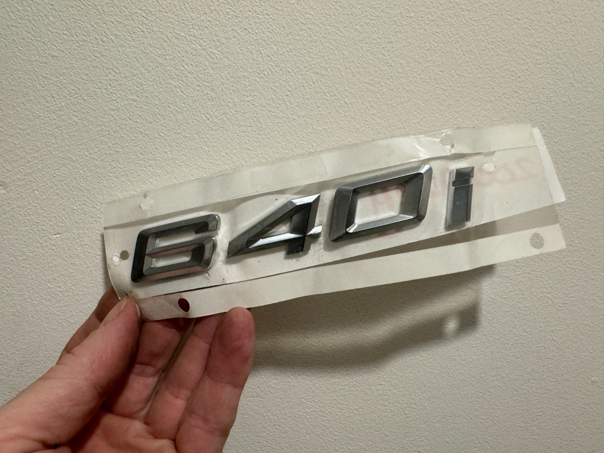 BARU Tulen BMW Label 640i Nombor Lambang 51147415340