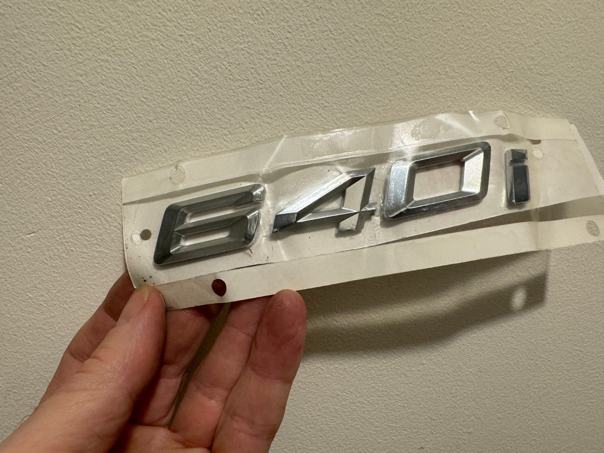 BARU Tulen BMW Label 640i Nombor Lambang 51147415340