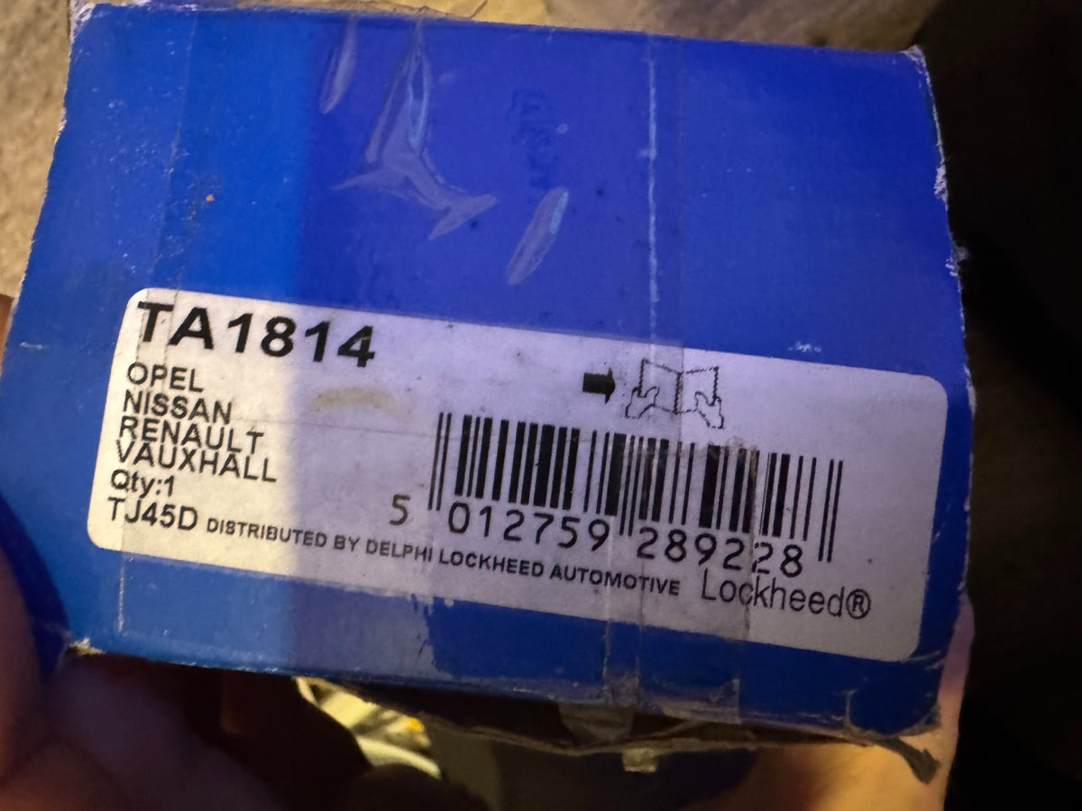 ลูกหมากปลายแร็ค Delphi TA1814 หน้า ซ้าย สำหรับ Dacia Fiat Nissan Opel Renault Vauxhall