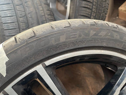 245/35x18 245 35 18 Bridgestone Potenza S001 RSC 88Y ยางเปอร์เซ็นต์ 4mm RUNFLAT