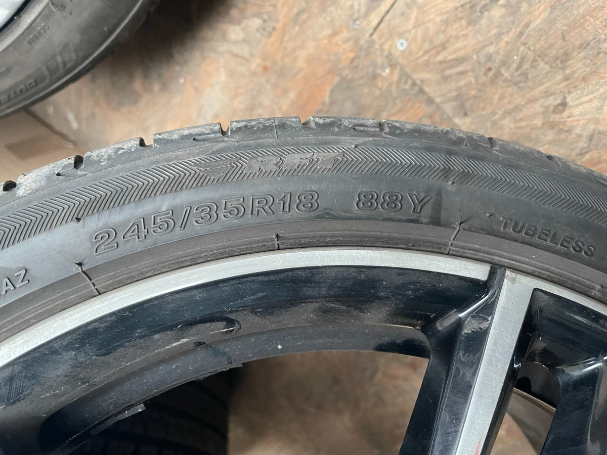 245/35x18 245 35 18 Bridgestone Potenza S001 RSC 88Y ยางเปอร์เซ็นต์ 4mm RUNFLAT