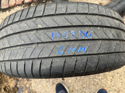 215 50 18 92W BRIDGESTONE TURANZA T005 AO 6MM DOT1125 PART WORN NO REPAIRS