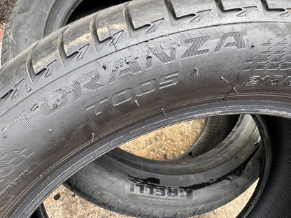 215 50 18 92W BRIDGESTONE TURANZA T005 AO 6MM DOT1125 PART WORN NO REPAIRS