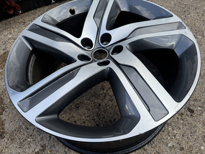 GENUINE RANGE ROVER 22 ALLOY WHEEL 9.5J 5X120 DIAMOND CUT 1Y42-1007-AA REFURB