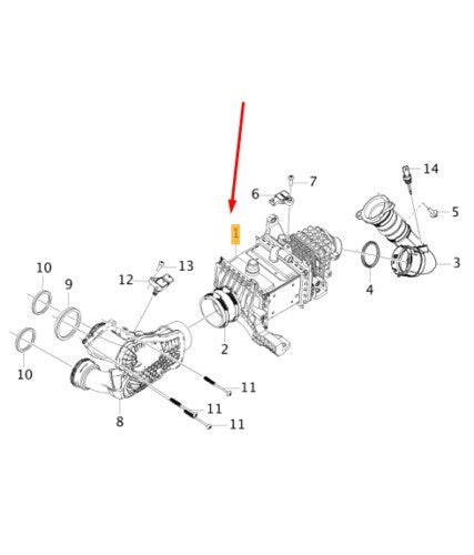 NEW VOLVO XC60 MK2 CHARGE AIR COOLER 32249372 GENUINE