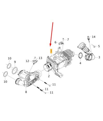 NEW VOLVO XC60 MK2 CHARGE AIR COOLER 32249372 GENUINE