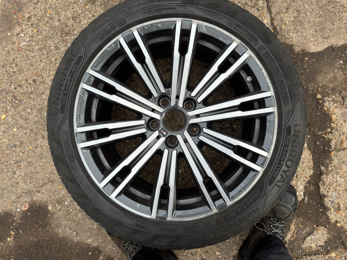 BMW 3 SERIES 2018-ON GENUINE 18" DIAMOND CUT ALLOY WHEEL 8.5J 40ET 8089891
