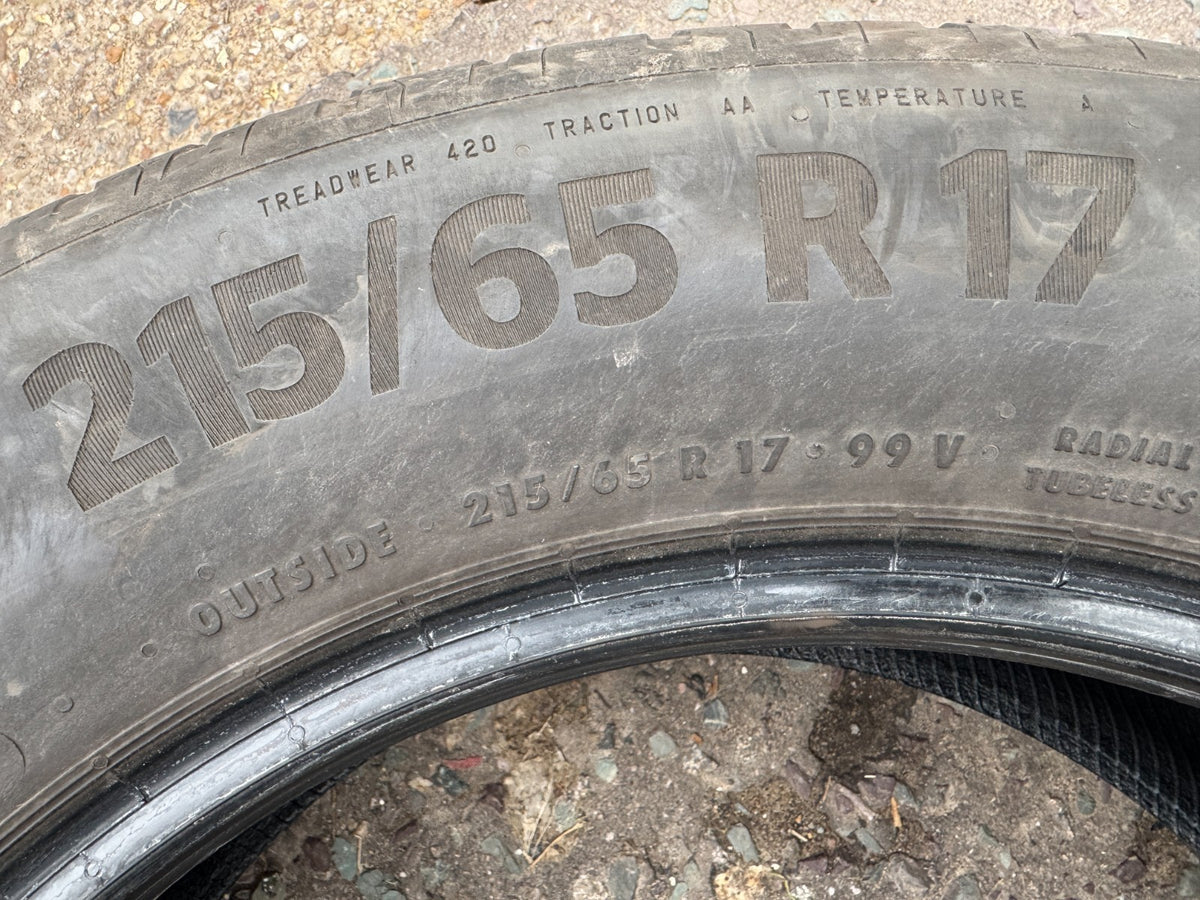 215 65 17 99V CONTINENTAL ECOCONTACT 6 DOT 1923 5.0mm