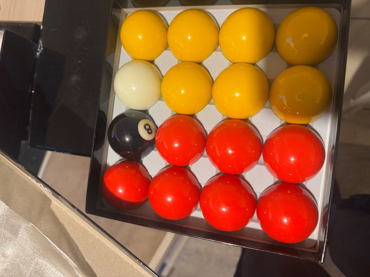 16-Ball Pool Set: Tournament Quality Reds & Yellows for Serious Play