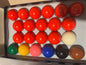PowerGlide Snooker Ball Set 22 Balls Official Tournament Size 2 1/16 Inch 52.5mm