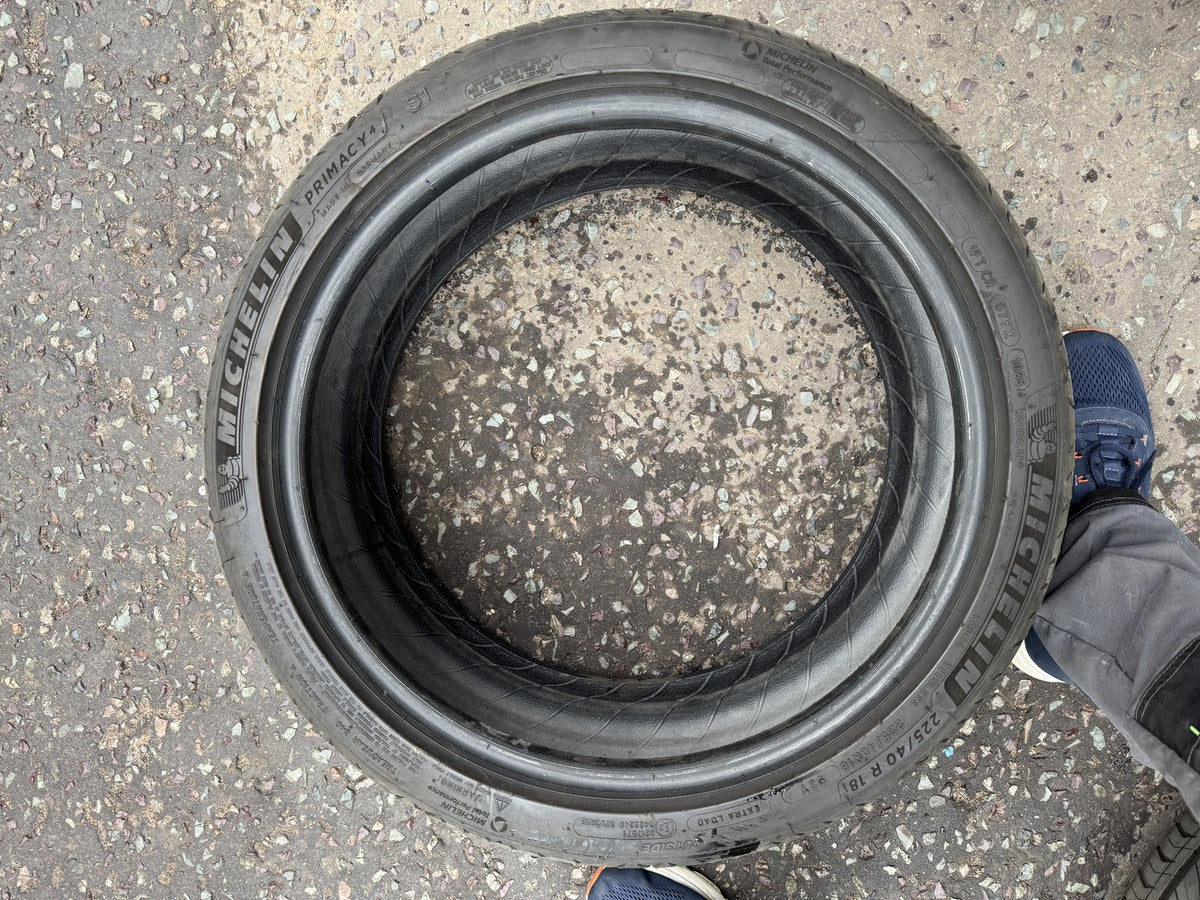 225 40 18 MICHELIN PRIMACY 4 S1 92Y XL 4.4mm NO REPAIRS 2025 TYRE X1
