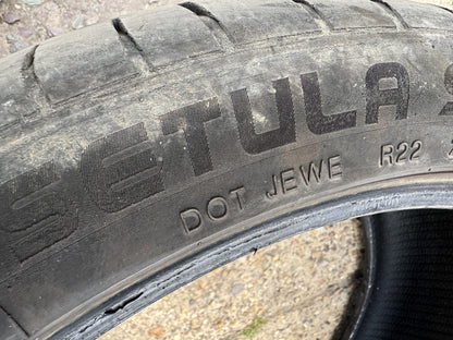 245 40 20 ROTALLA SETULA S-RACE RU01 99Y XL 4mm NO REPAIRS X2 PAIR