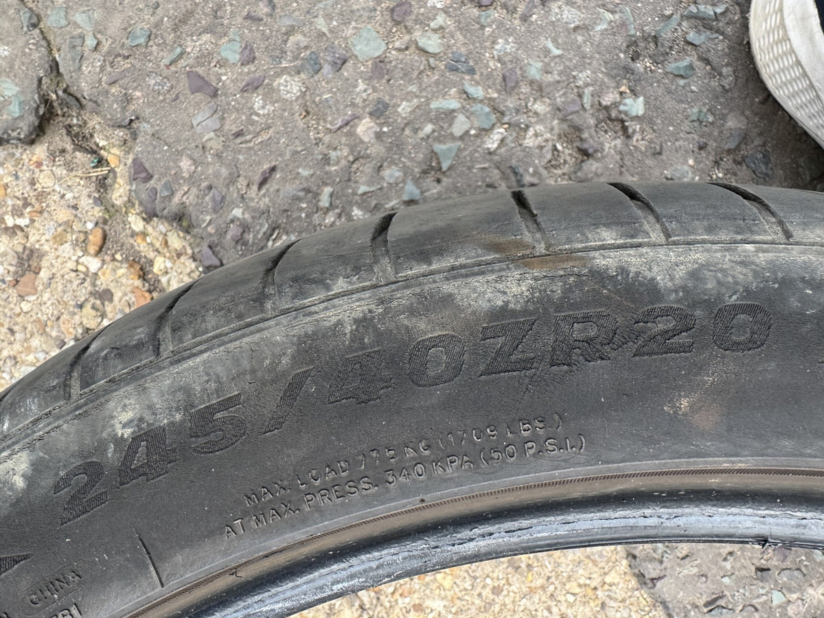 245 40 20 ROTALLA SETULA S-RACE RU01 99Y XL 4mm NO REPAIRS X2 PAIR