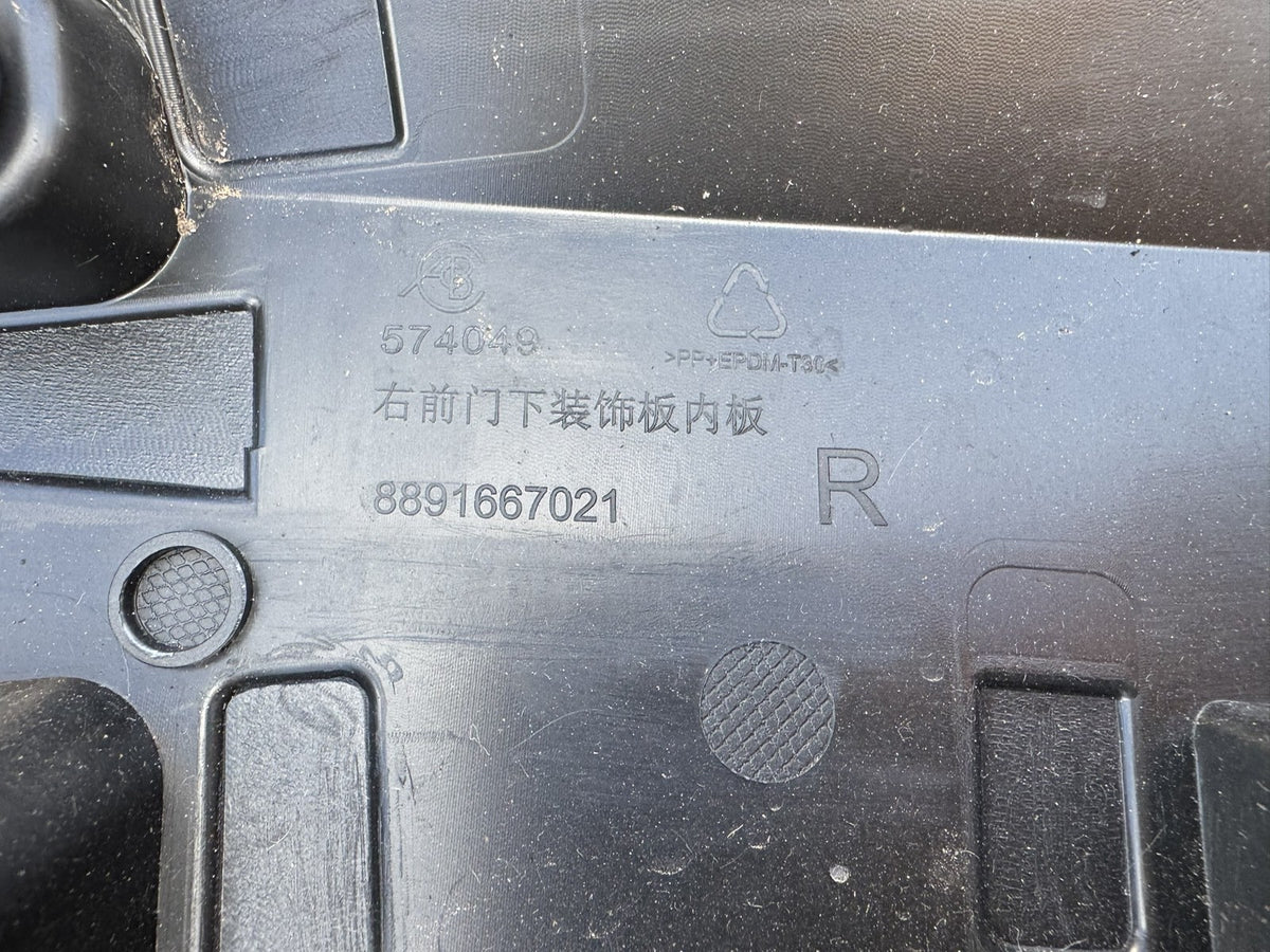 LOTUS ELETRE RIGHT FRONT DOOR LOWER TRIM PANEL 8891667021 GENUINE