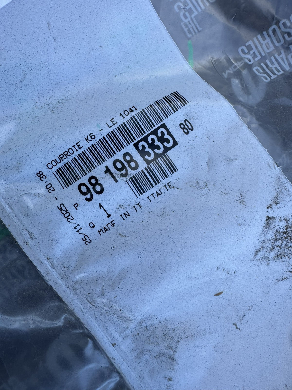 Оригинален пистов ремък Mopar PSA 6 писти 9819833380 Peugeot Citroen DS Vauxhall 1.2
