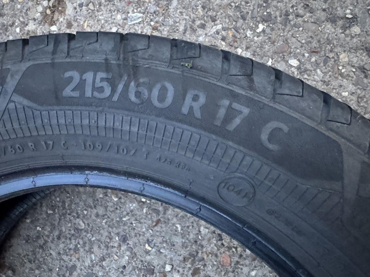 215 60 17 C 109/107T CONTINENTAL VANCONTACT ECO 215/60R17C 7MM 0725 SANS REPARATION