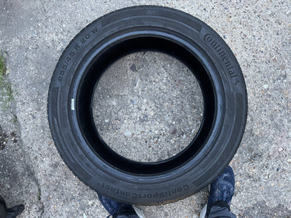 255 45 20 101W CONTINENTAL SPORT CONTACT 5 AO 255/45R20 5MM DOT 3822 NO REPAIRS