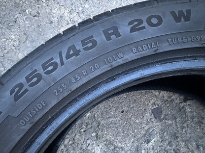 255 45 20 101W CONTINENTAL SPORT CONTACT 5 AO 255/45R20 5MM DOT 3822 NO REPAIRS