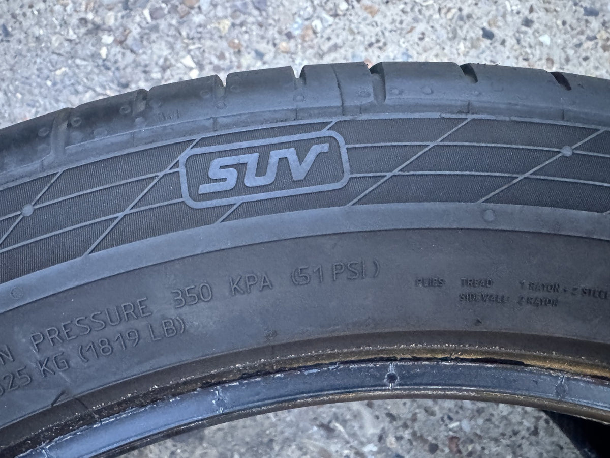 255 45 20 101W CONTINENTAL SPORT CONTACT 5 AO 255/45R20 5MM DOT 3822 NO REPAIRS