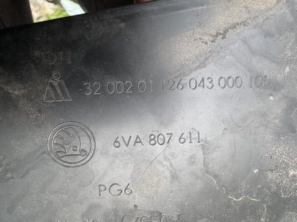 SKODA FABIA MK4 PJ 2021 ON FRONT BUMPER UNDERTRAY LOWER COVER 6VA807611 GENUINE