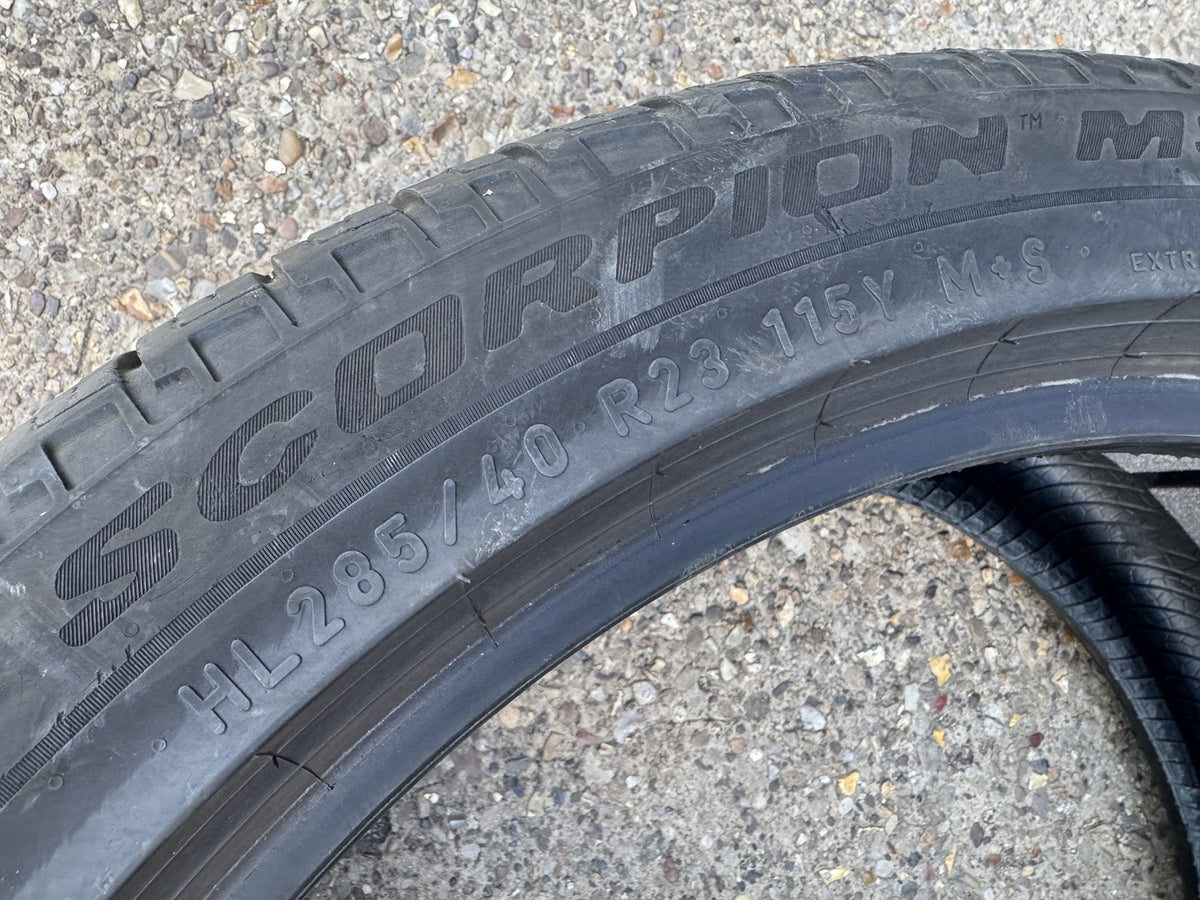 285 40 23 Pirelli Scorpion MS HL 115Y XL LR PNCS 4.5mm Tyre 285/40R23 Land Rover