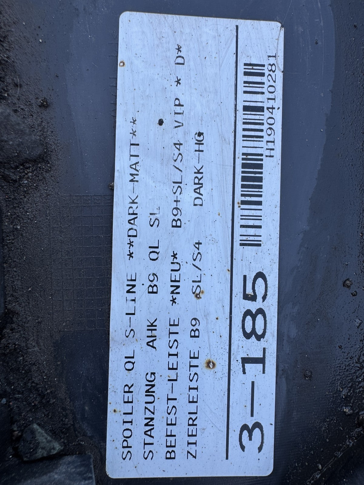 Audi A4 B9 S Line 2016-2019 Heckdiffusor Doppelendrohr Anhängerkupplung 8W0807521S