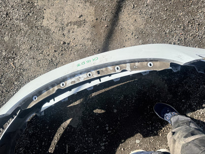 Tesla Model Y 2021-2024 Paraurti Anteriore 1540100-06-E Bianco Ammaccato Da Ricostruire o Per Ricambi