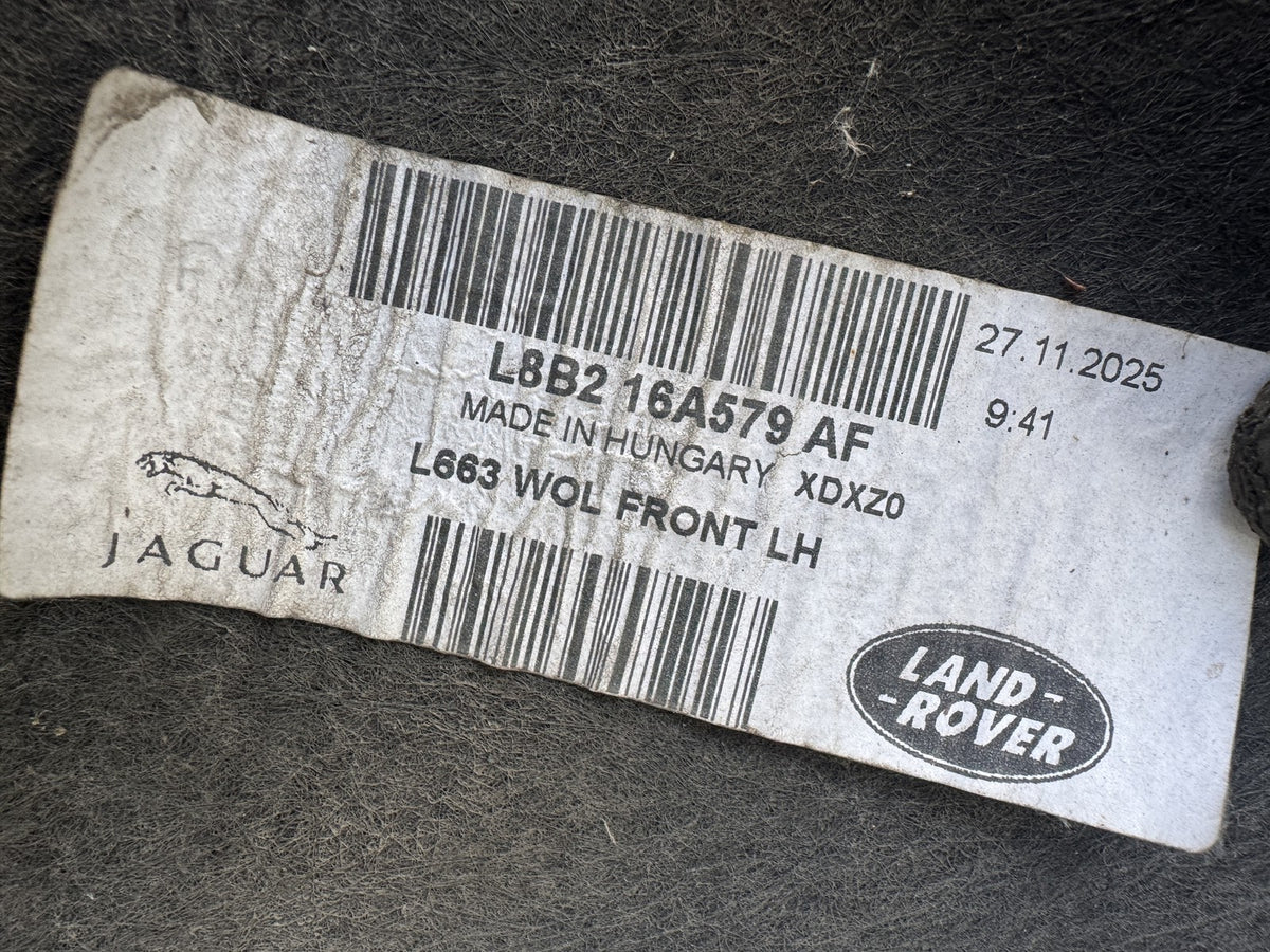 Land Rover Defender L663 Front Wheel Arch Liner Rear Section Left L8B2-16A579-AF
