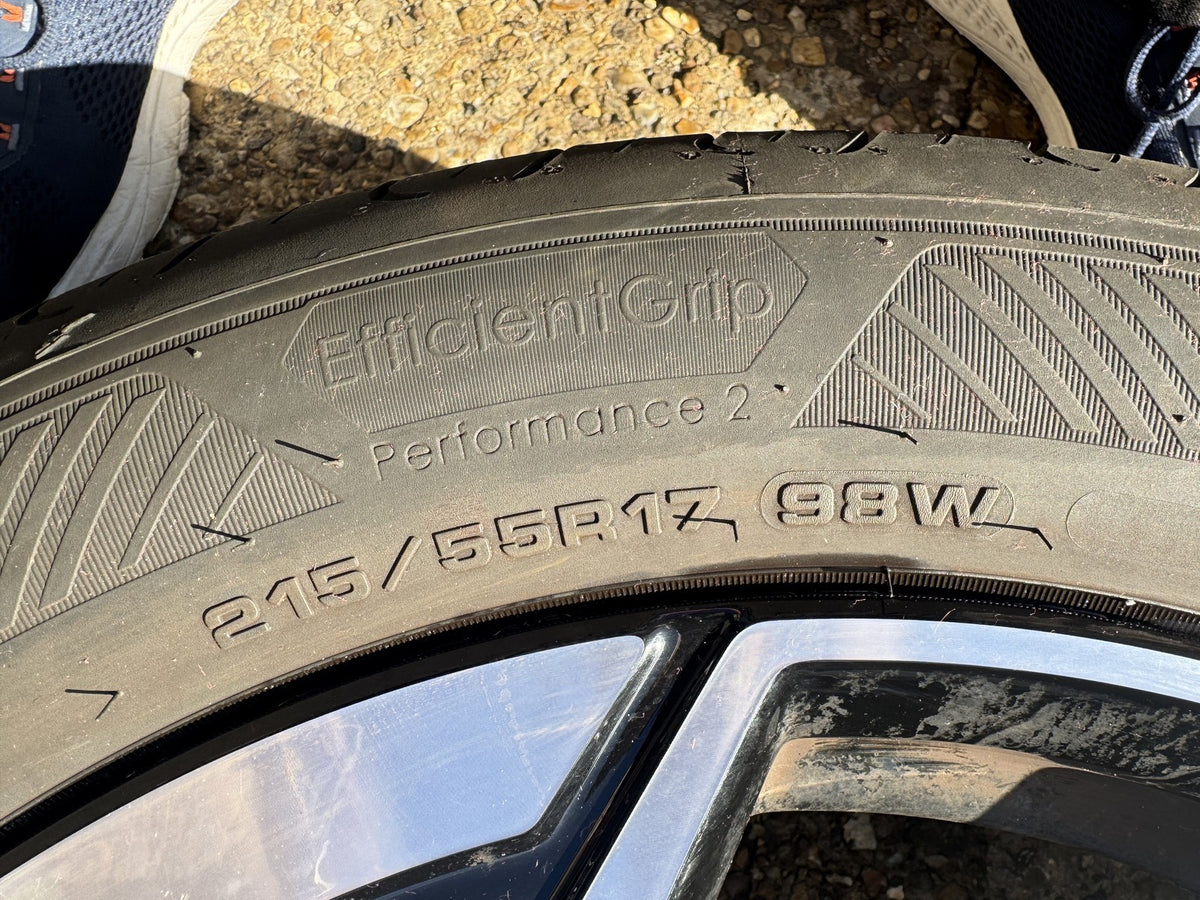 ล้อแม็ก Ford Puma 17 R1TC-1007-A1A 7J ET47.5 + ยาง Goodyear 215/55 R17 5.75mm