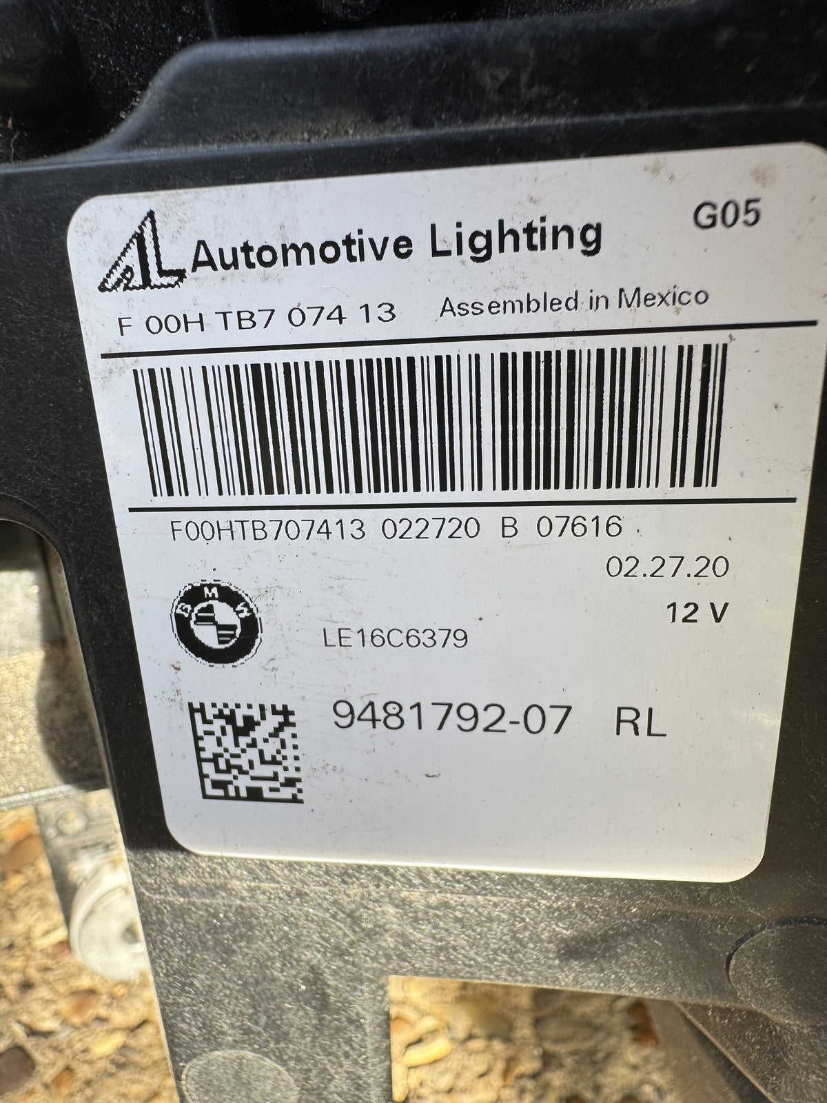 BMW X5 G05 X6 G06 Laser LED Headlight Right 9481792 Spares or Repair