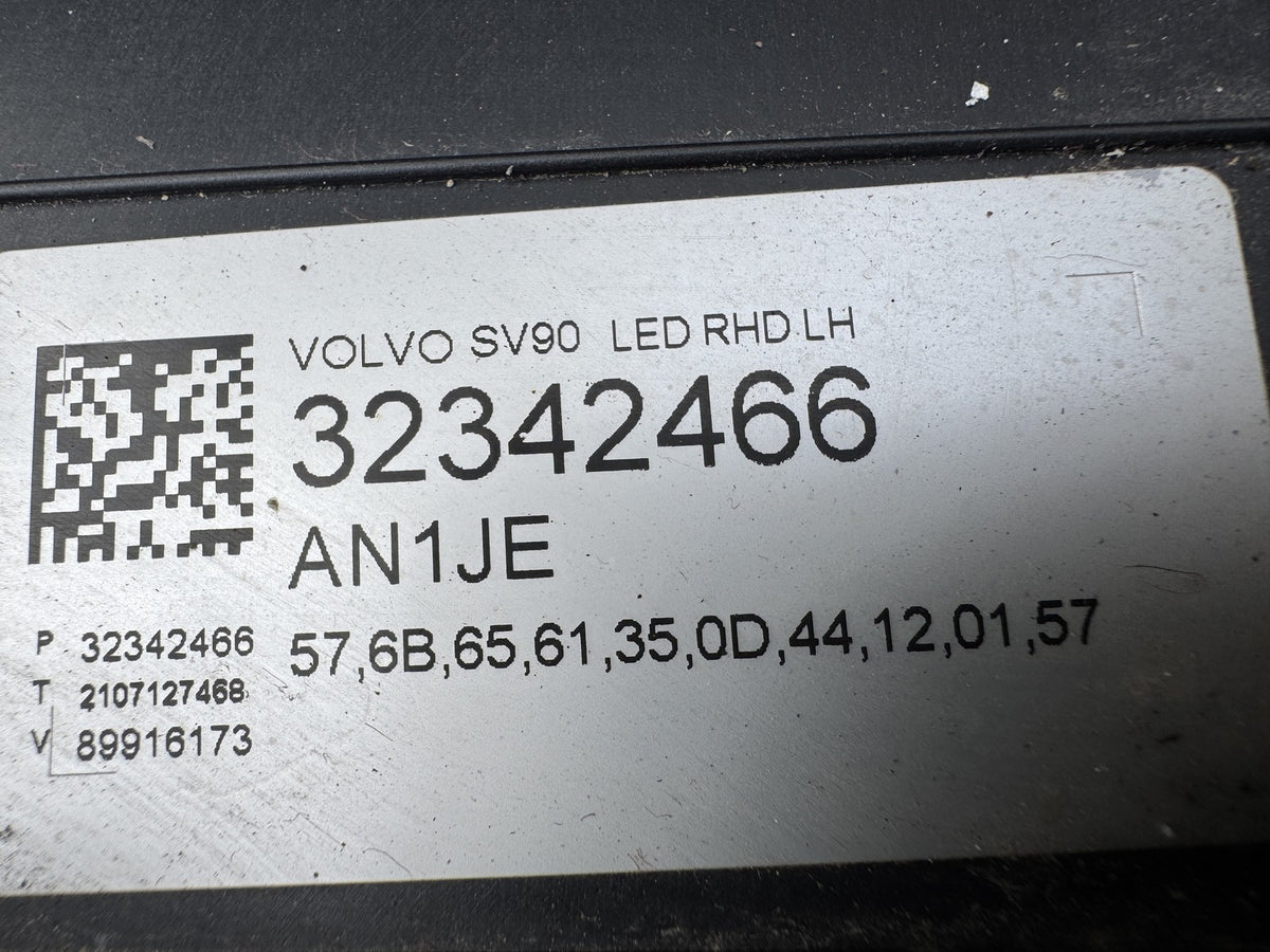 Volvo S90 V90 2020-2025 Links Voll-LED Active Scheinwerfer 32342466 Scheibe gerissen
