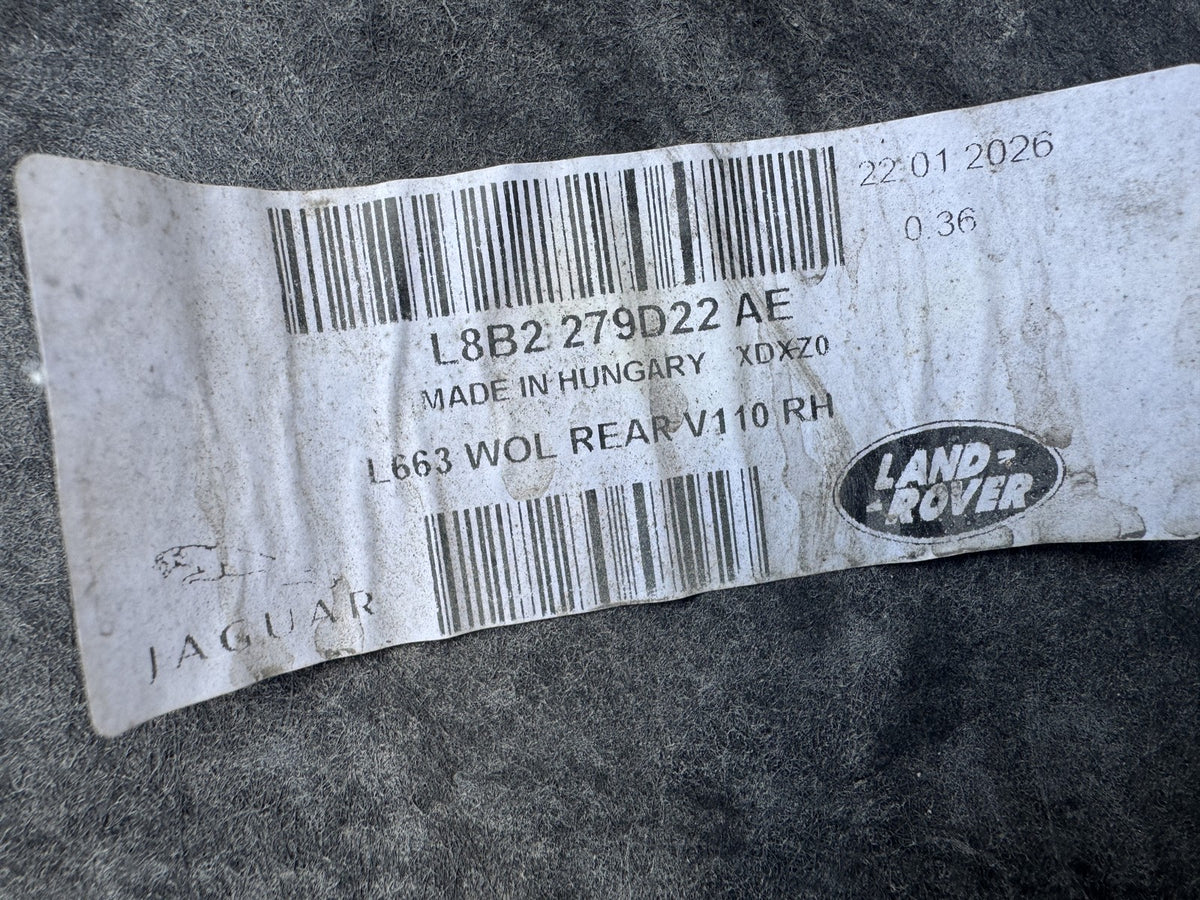 2026 Land Rover Defender L663 110 Rear Right Wheel Arch Liner L8B2-279D22-AE