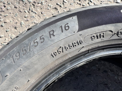 Michelin e-Primacy 195 55 16 91H 195/55R16 Summer Tyre 5mm 2023 Part Worn