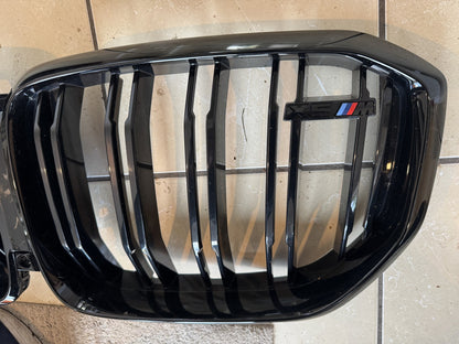 BMW X5 M F95 2020-2023 Front Kidney Grille Gloss Black 51138746966 Genuine