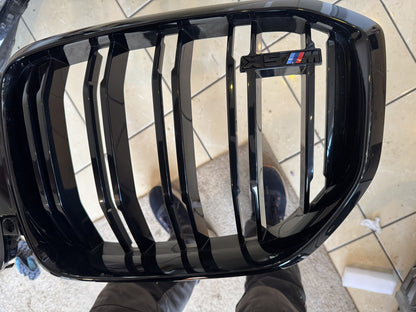 BMW X5 M F95 2020-2023 Front Kidney Grille Gloss Black 51138746966 Genuine