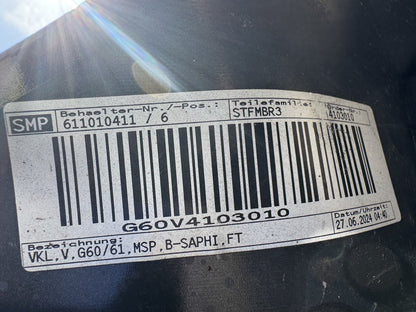 2024 BMW 5 Series G60 G61 M Sport Front Bumper 51118084653 PDC Needs Repair