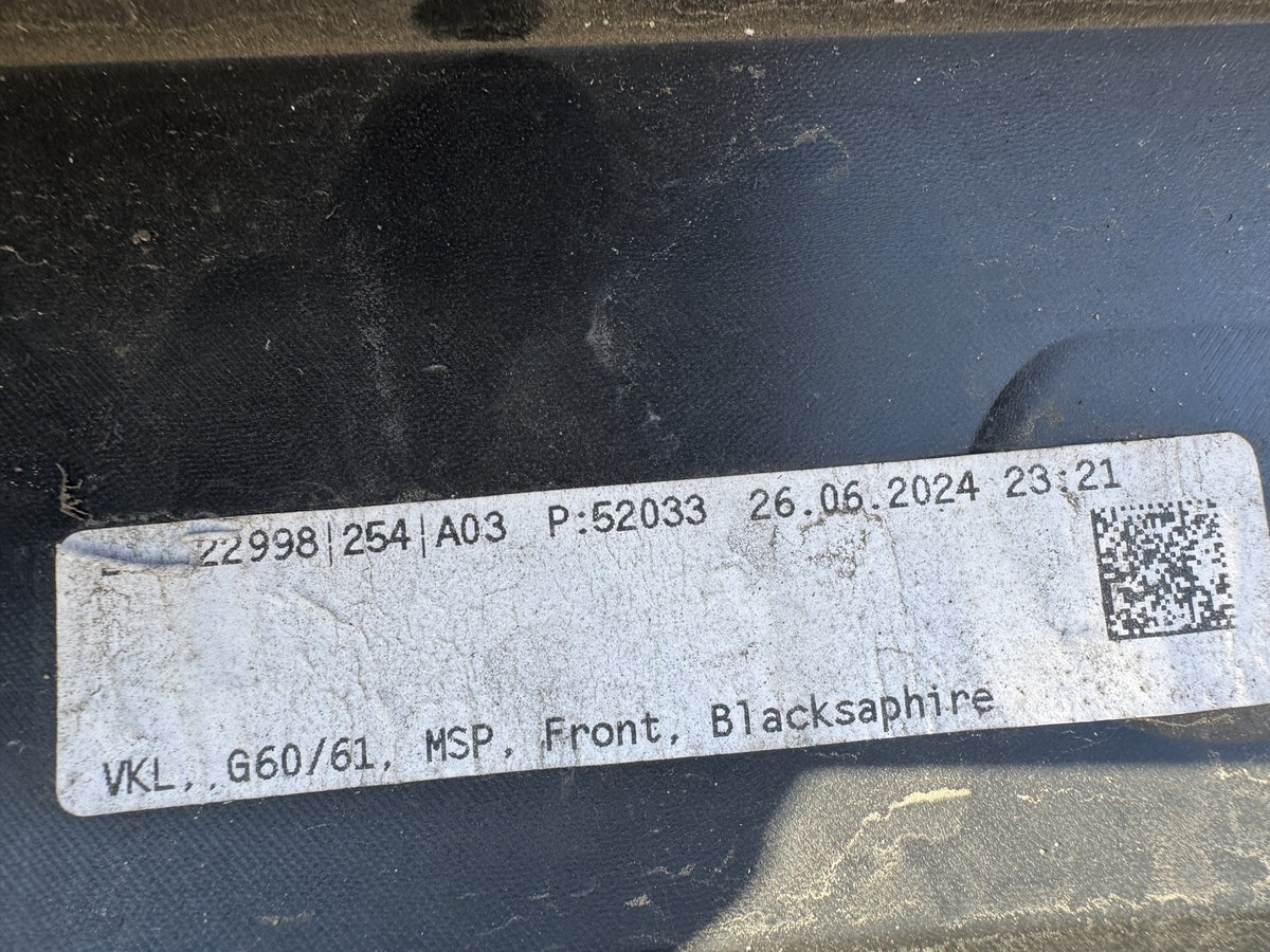2024 BMW 5 Series G60 G61 M Sport Front Bumper 51118084653 PDC Needs Repair